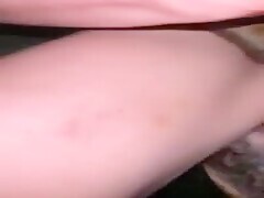 Her wedding day with the dog