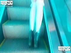 Latina MILF Teasing With Dog